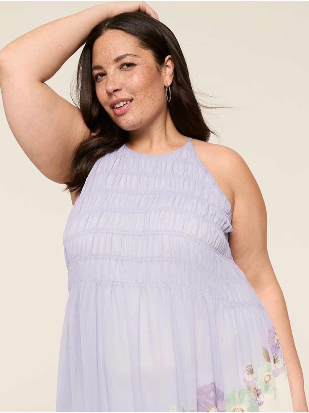 Torrid Size 26/28 Lavender Floral Maxi Dress NWT | Plus Size 4X Spring Dress